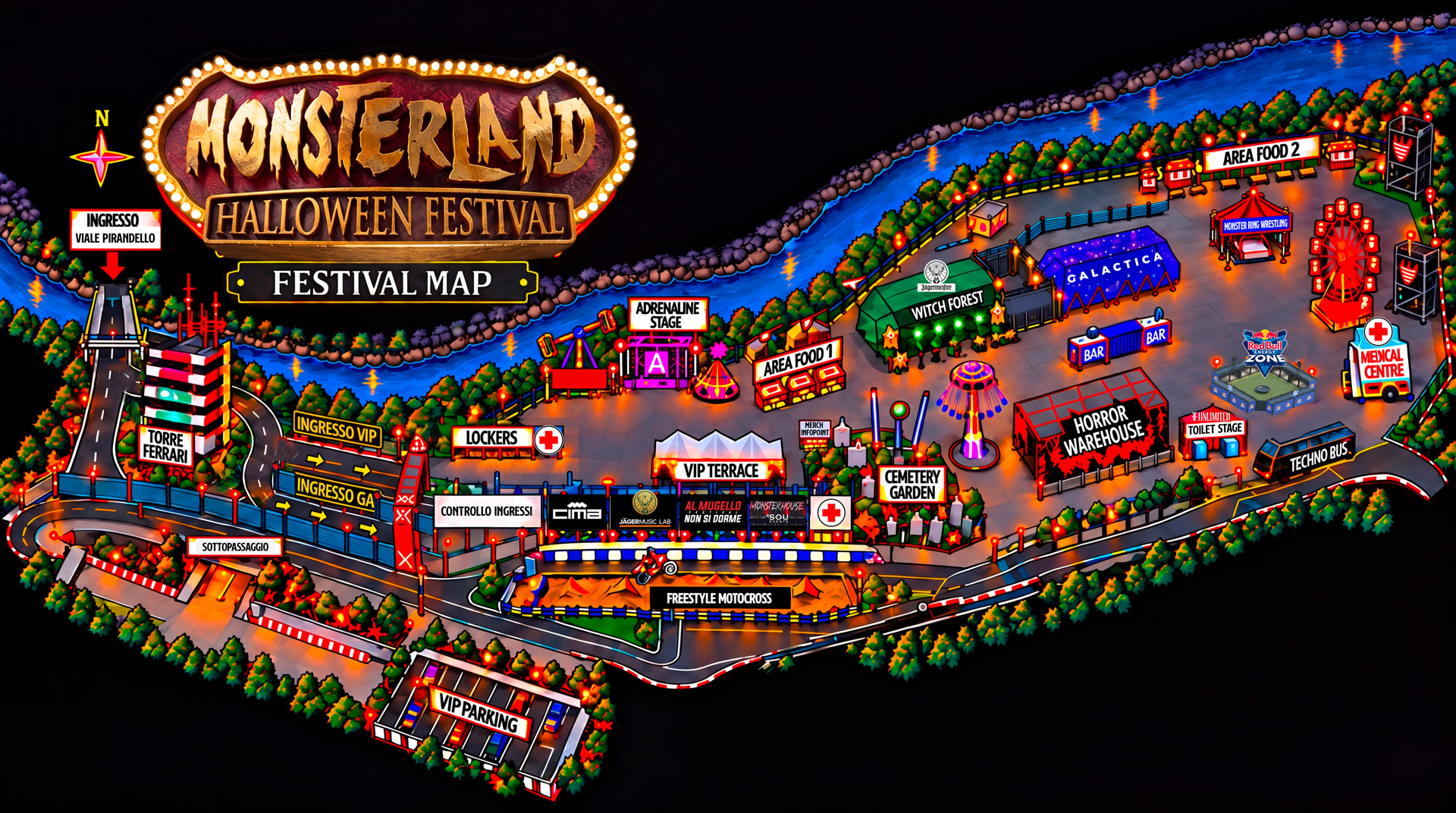 Mappa Monsterland Halloween Festival 2026